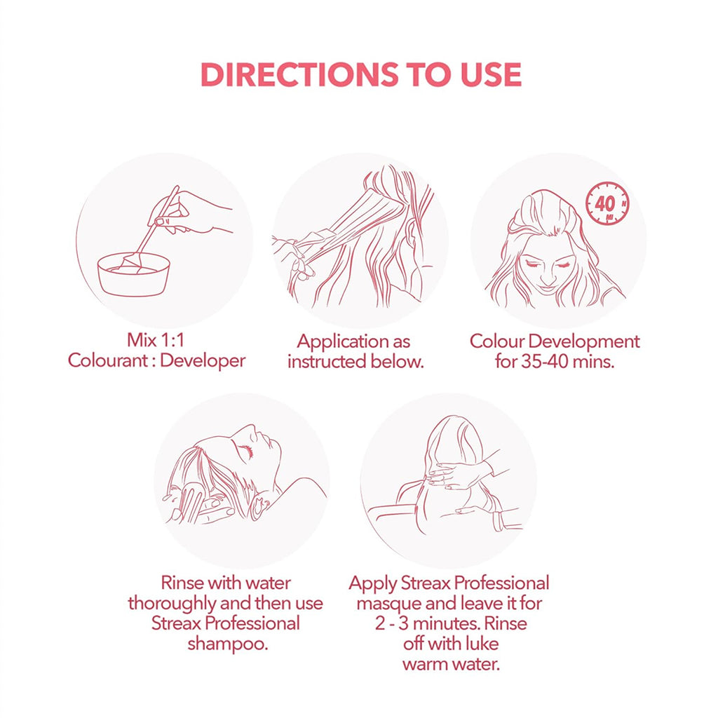 Streax Argan Secrets Hair Color 0.6 Flame (Red) 100 gm