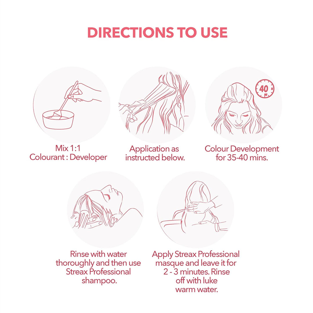 Streax Argan Secrets Hair Color 0.6 Flame (Red) 100 gm