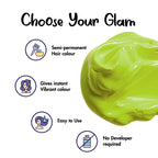 Streax Professional Hold & Play Funky Colours - Perky Green, 100Gm