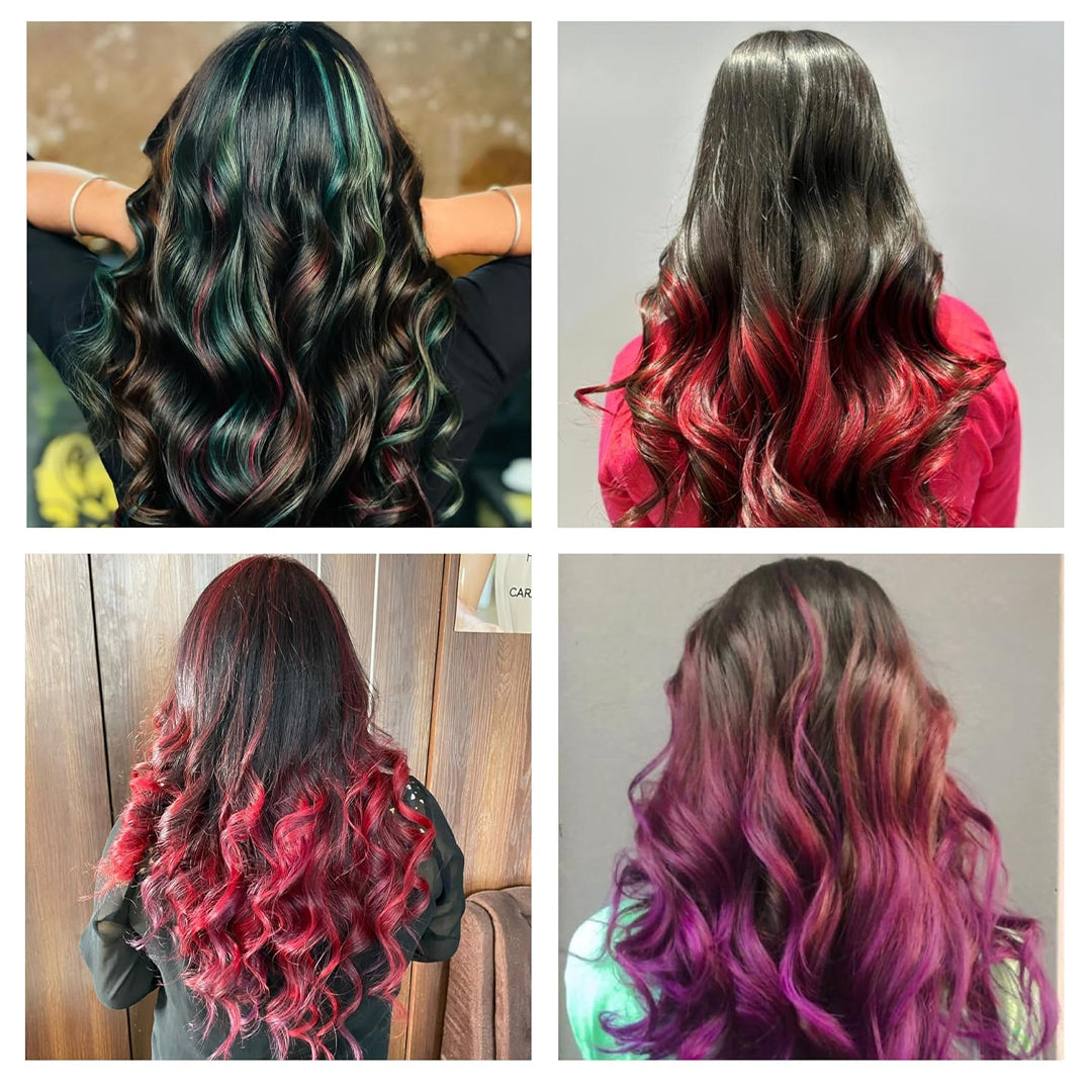 Streax Professional Hold & Play Funky Colours - Flirty Red, 100Gm